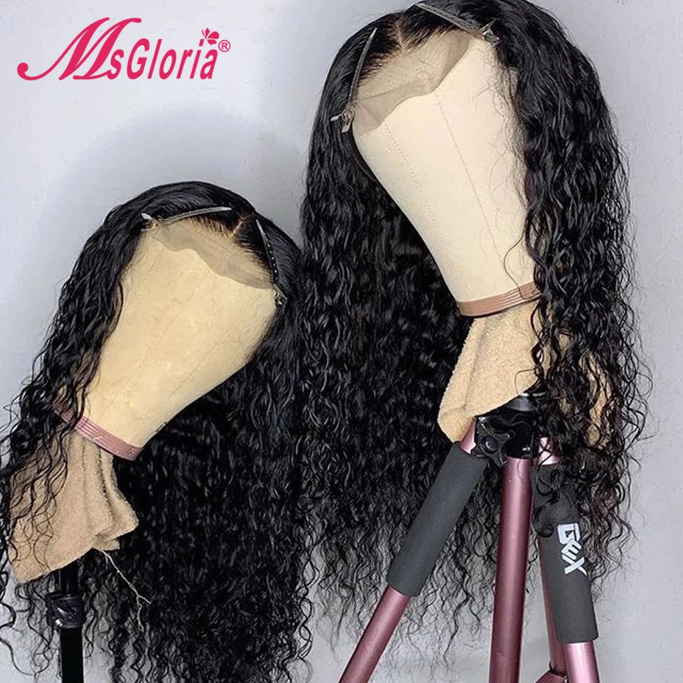 360 Lace Frontal Wig Natural Brazilian Remy Curly Wig With Pre Plucked Lace Front Human Hair Wigs For Women Bleached Knots 150