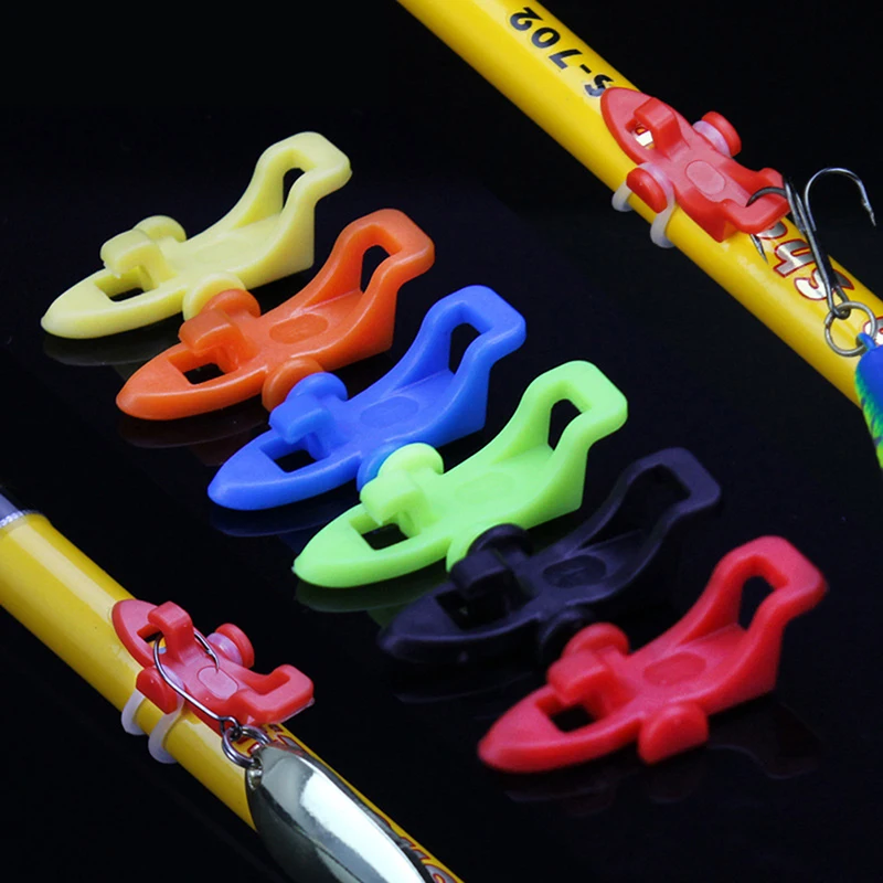 

Plastic Hanger Fishhooks Safety Holder Fishing Hook Keeper Fishing Rod Lure Bait Safety Holder for Fishing Rod Pole Accessories