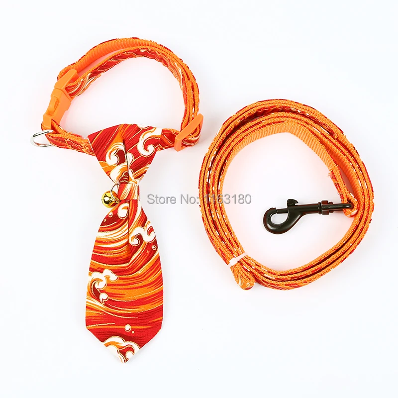 72 компл./лот собачий ошейник с галстук-бабочку и поводок индивидуальное