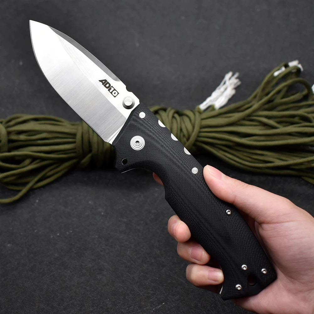 

Cold Steel AD10 Outdoor Camping Survival Folding Knife S35vn Blade G10 Handle High Hardness Sharp Edc Tactical Self-Defense