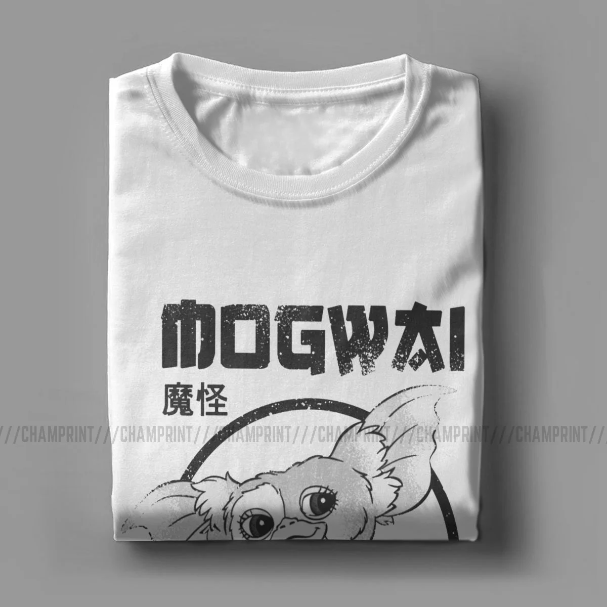Футболка мужская с надписью Gremlins Mogwai Rules винтажная тенниска из чистого хлопка