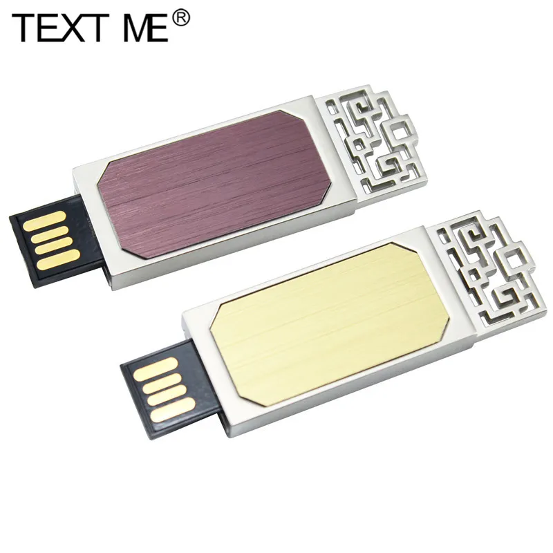 

TEXT ME High Speed USB2.0 Mini Flash Drive 16GB 32GB 64GB 128GB Pendrive Metal USB Flash Drive Pen Memory Card