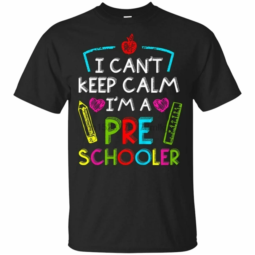 Детская футболка с надписью I CanT Keep Calm IM A dochooler Back To School черного и темно синего