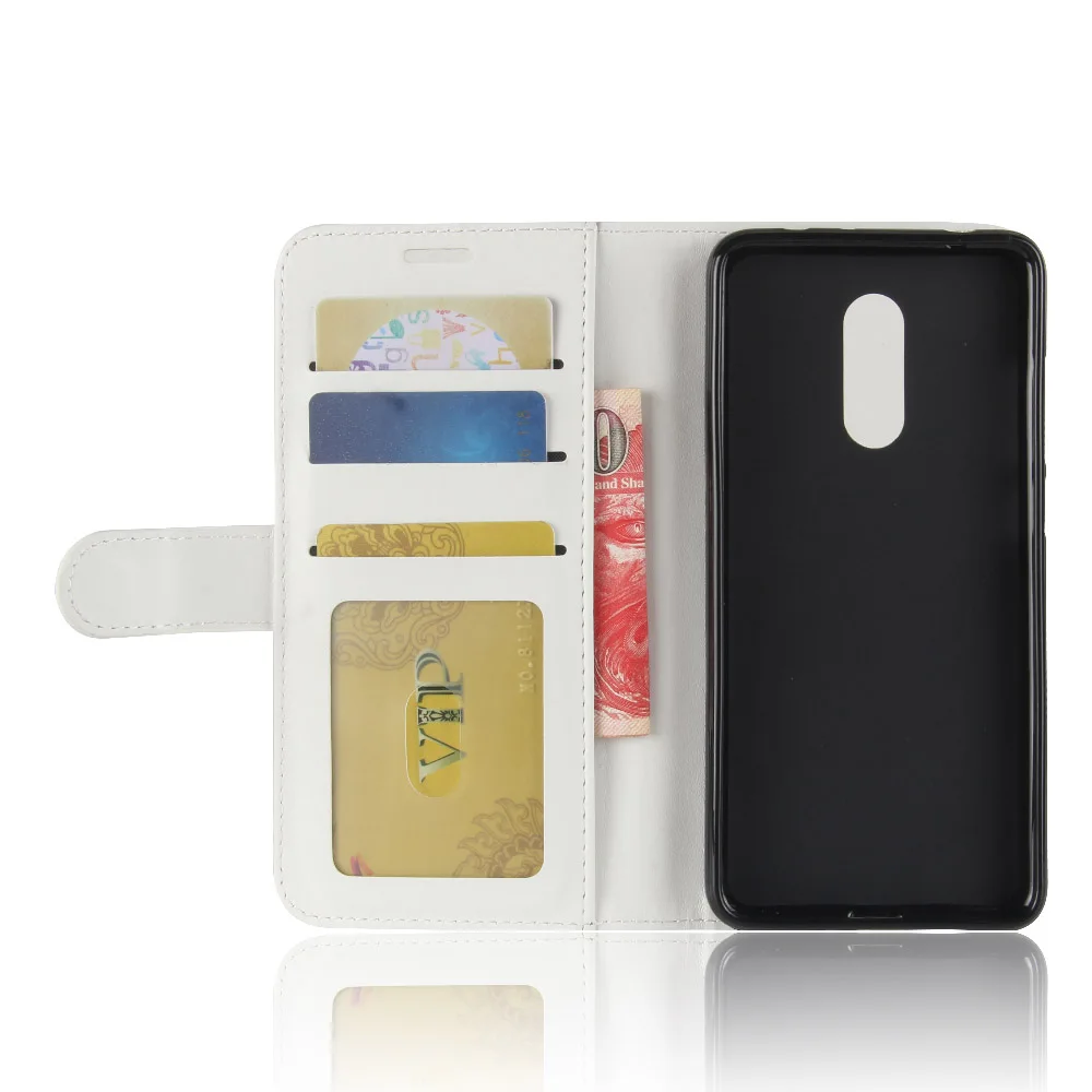 Кожаный чехол-бумажник для Redmi 5 5A с подставкой и отделением карт чехол-книжка Plus