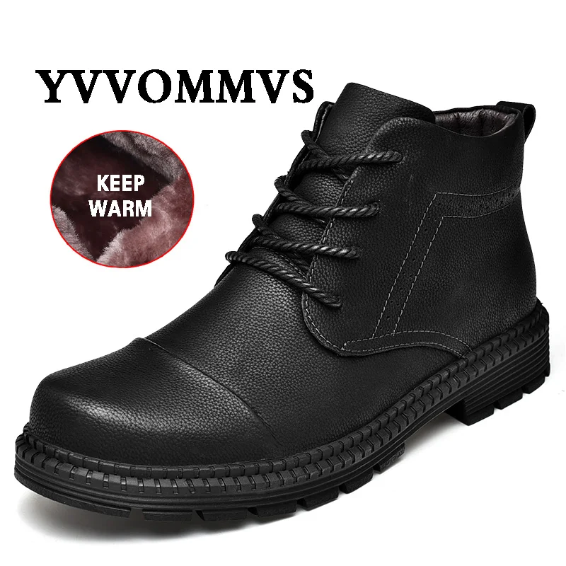 Новинка Мужские Ботинки Martin Сезон осень-зима Нескользящие модные повседневные