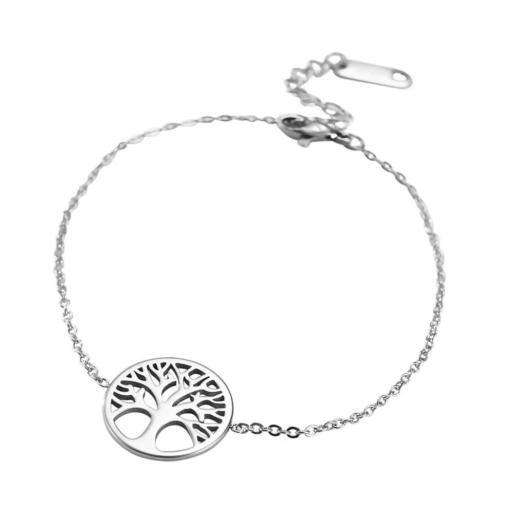 Рыболовный крючок зуб дерево самолет Гора браслет из нержавеющей стали для