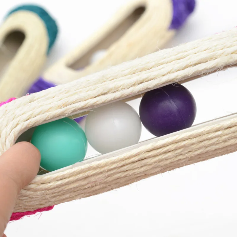 Кошка игрушка Когтеточка катящийся туннель сизаль мяч в ловушке с 3 шариками