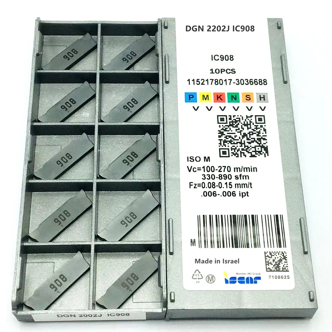 

DGN 2202J IC908 Iscar Slotting Insert