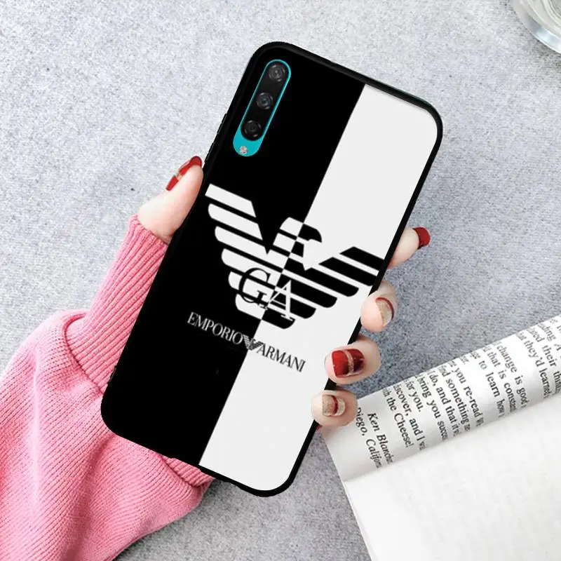 

Trendy Italian EA7 Design-Armanies Phone Case For Huawei P20 30 40 Pro Mate 20x 30 40 Pro Nova6 7 Honor 9X 10