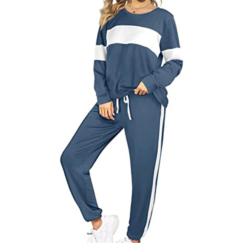 

Женский комплект из футболки с длинным рукавом и брюк-карандаш