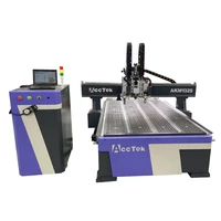 cnc router machine and vibrating knife cutting tool in one machine fabric leather foam cutting wood door making all ok