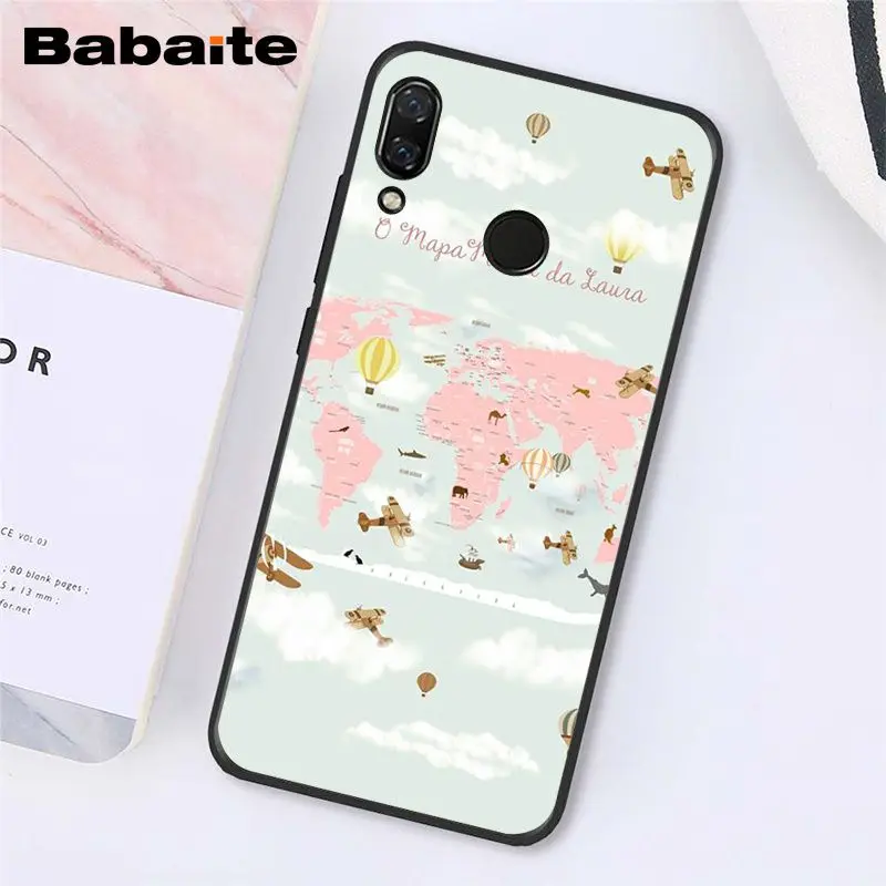Babaite карта мира путешествия просто пойти чехол для телефона для Xiaomi Redmi8 4X 6A S2 Go Redmi 5 5Plus Note4 5 7 Note8Pro