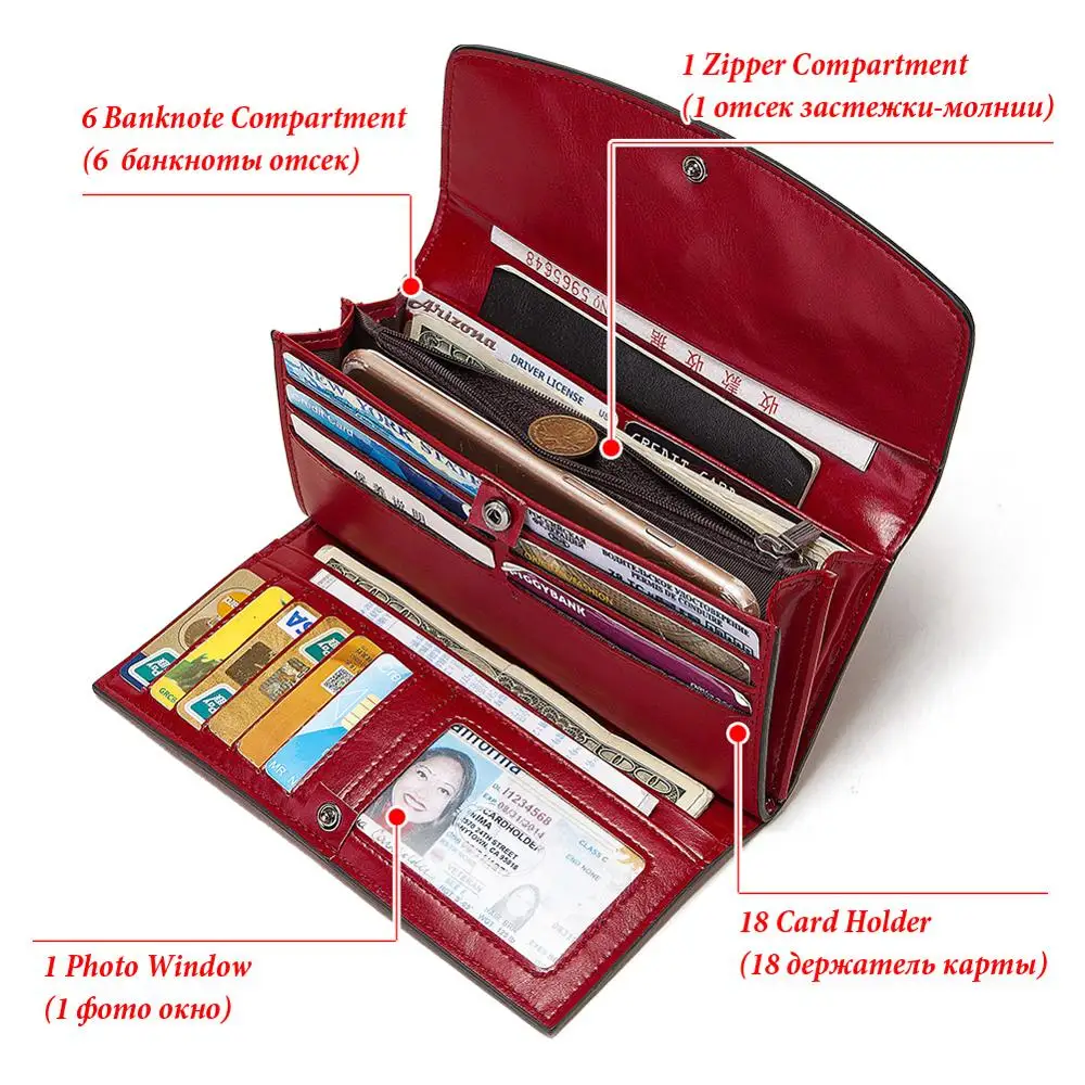 KAVIS женский длинный кошелек женские кошельки с несколькими отделениями Дамский