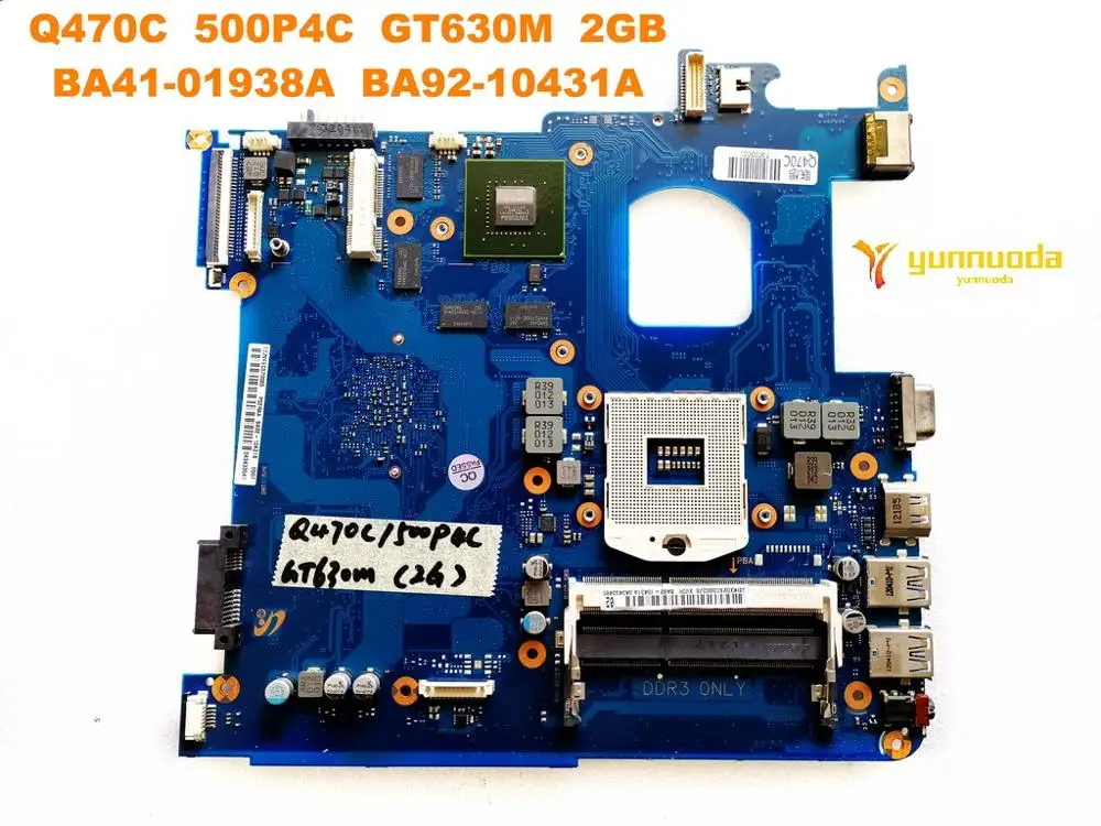 Оригинальное для Samsung Q470C Материнская плата ноутбука 500P4C GT630M 2 Гб BA41-01938A BA92-10431A