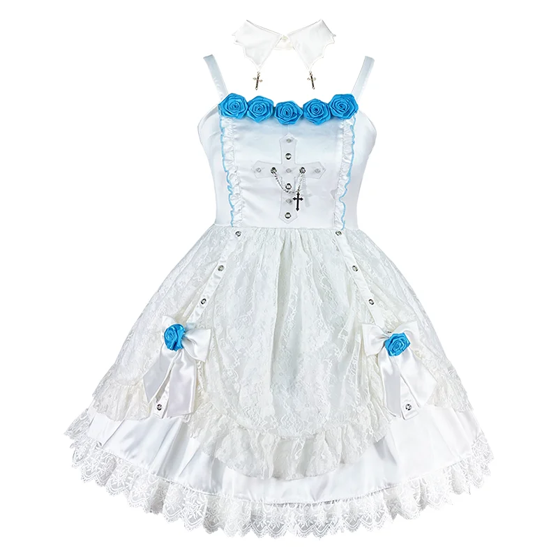 Оригинальное японское модное милое черное платье в стиле Харадзюку панк с