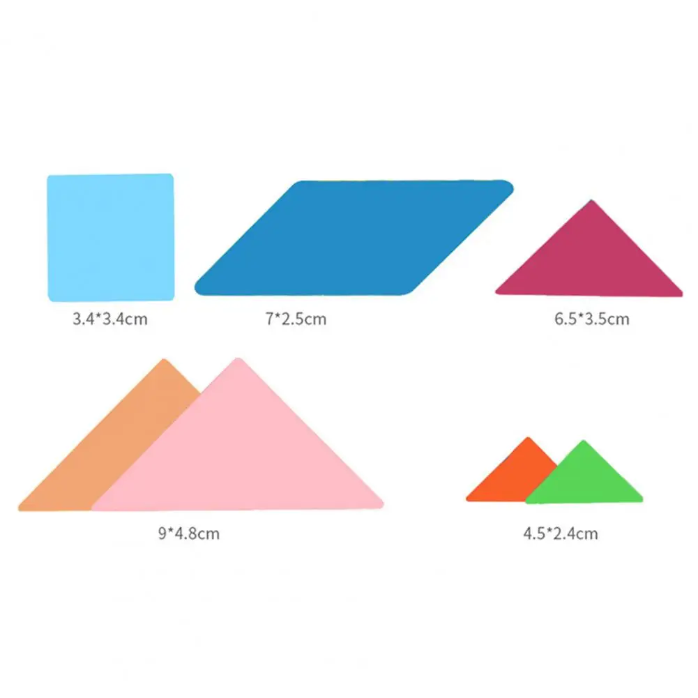 Детские Магнитные Головоломки геометрической формы 3D Tangram строительные блоки