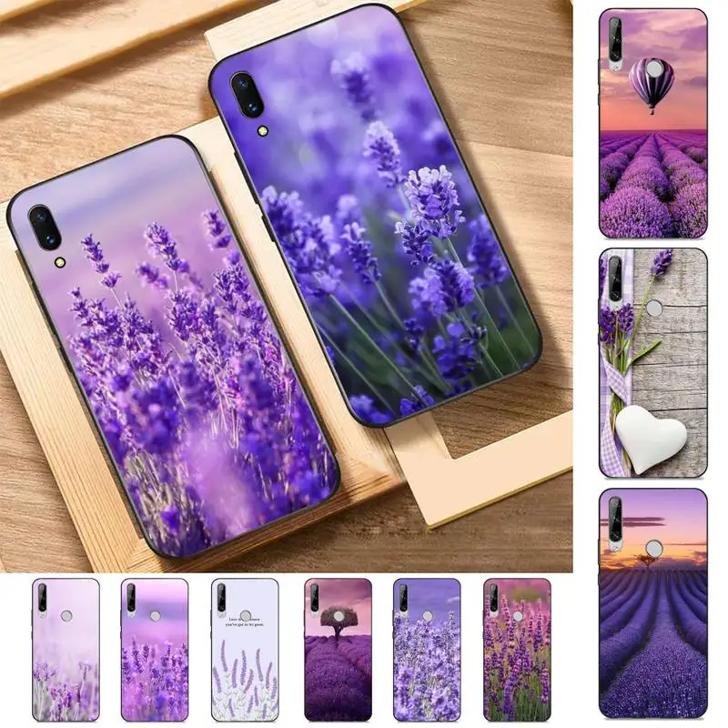 

lavender Purple flowers Phone Case for Huawei Y 6 9 7 5 8s prime 2019 2018 enjoy 7 plus