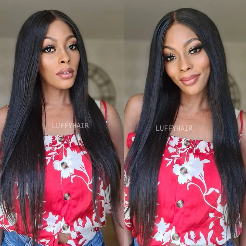 LUFFYHAIR 5*4 5 шелк базы Full Lace человеческих волос парики с детскими волосами