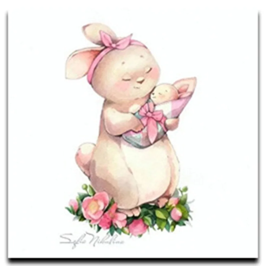 

5D DIY Diamond Painting animal Elephant rabbit squirrel Full Square&Round Diamond mosaic paint Diamond embroidery Cross stitch