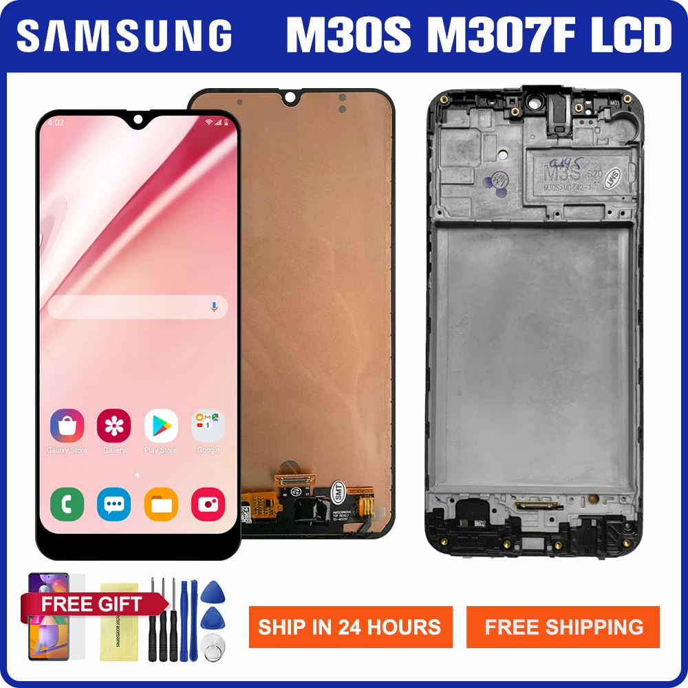 

Lcd Display For Samsung M30S M307 Display Touch Screen Digitizer Assembly Replacement For Samsung M30s M307F M307F/DS LCDS