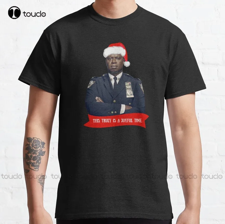 

Captain Raymond Holt - Christmas Classic T-Shirt Funny Shirts Custom Aldult Teen Unisex Digital Printing Tee Shirt Xs-5Xl