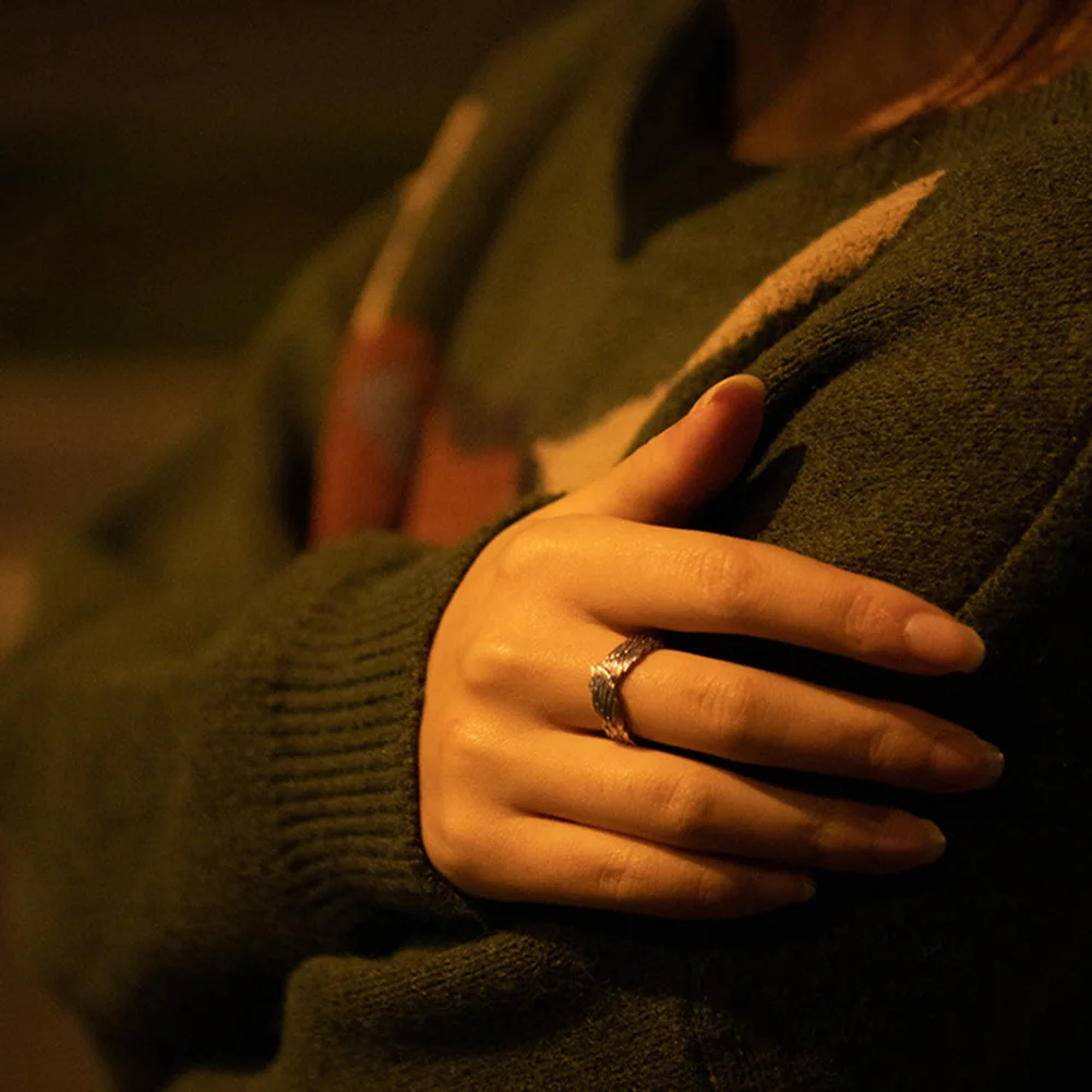 Кольца Крылья Ангела регулируемое Открытое кольцо для мужчин женщин пара