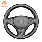 MEWANT черные полиуретановые Чехлы рулевого колеса автомобиля из углеродного волокна для BMW M Sport M3 E90 BMW E91 E92 E93 E87 E81 E82 E88 X1 E84