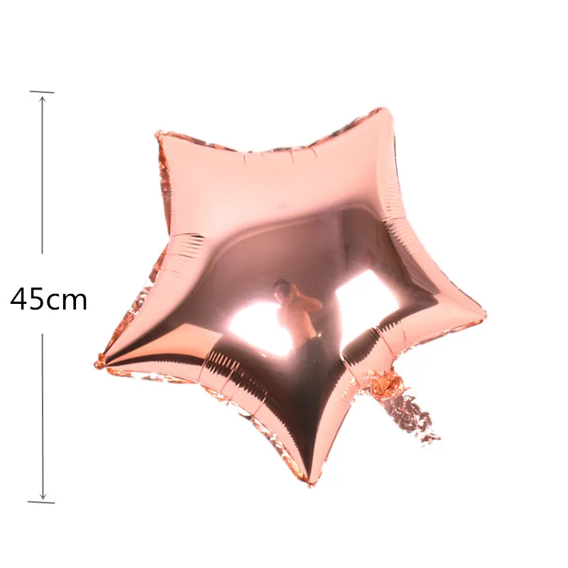 Звезда розового золота сердце шар фольга шампанское шары Свадебная вечеринка