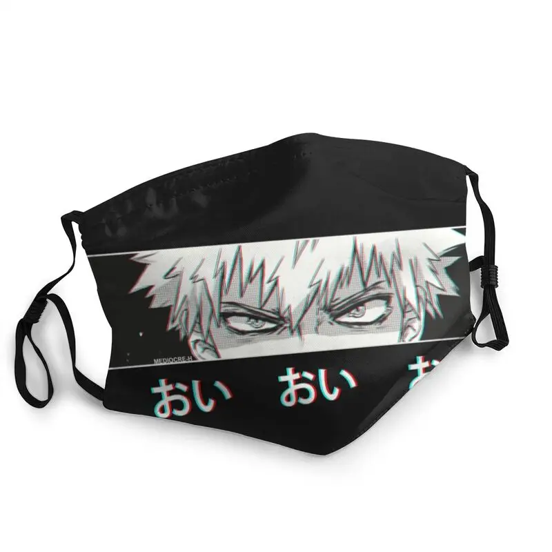 

My Hero Academia Bakugo Oi Oi Oi Face Mask Adult Men Anti Haze Anime Manga Mask Protection Respirator Reusable Mouth Muffle