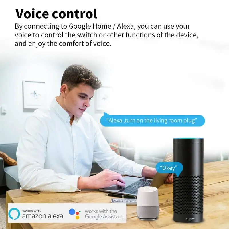 

New Tuya WiFi Smart UK Socket Plug 16A Adapter Wireless Remote Voice Control Power Monitor Timer Socket For Google Home Alexa