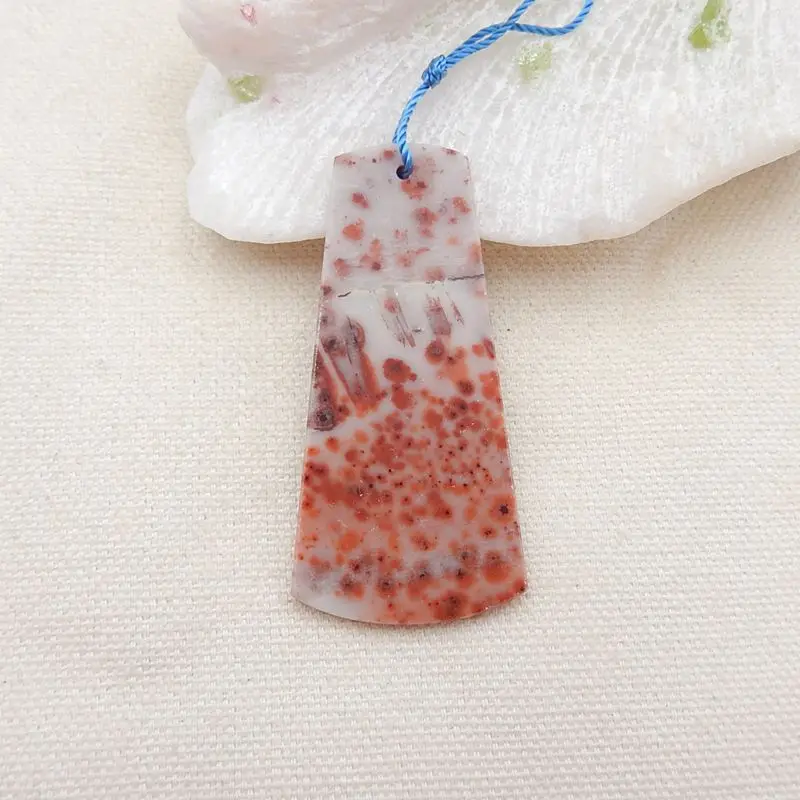 

New Arriva Ocean Jasper Gemstone Necklace Pendant 56x27x3mm 10g Beauty Jewelry Pendant Bead Accessories