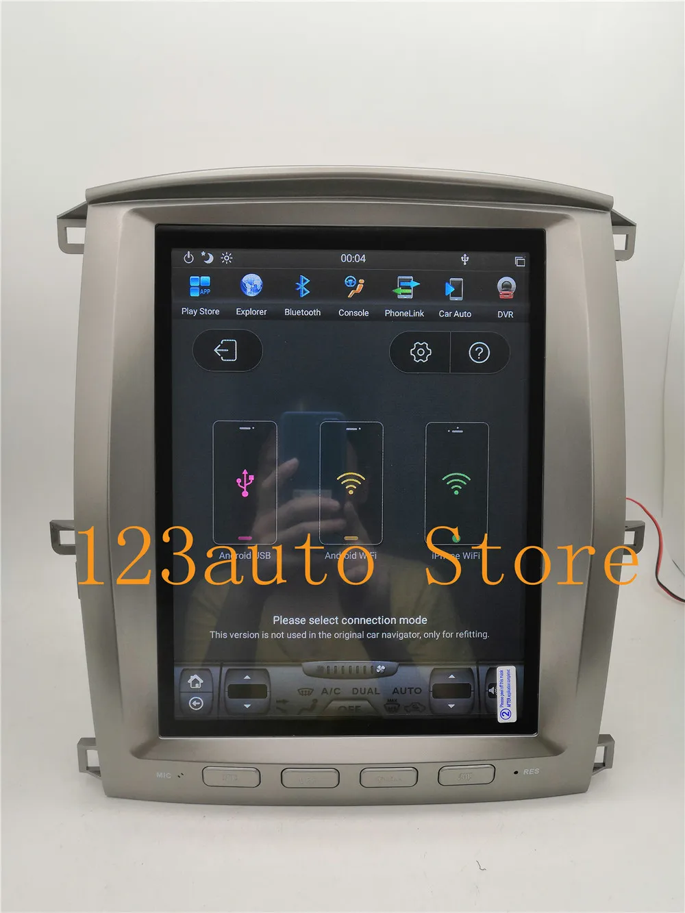12,1 ''PX6 CARPLAY Tesla стиль Android 8,1 автомобильный DVD gps навигационный плеер для TOYOTA LAND CRUISER LC100 lexus LX470 2002-2007