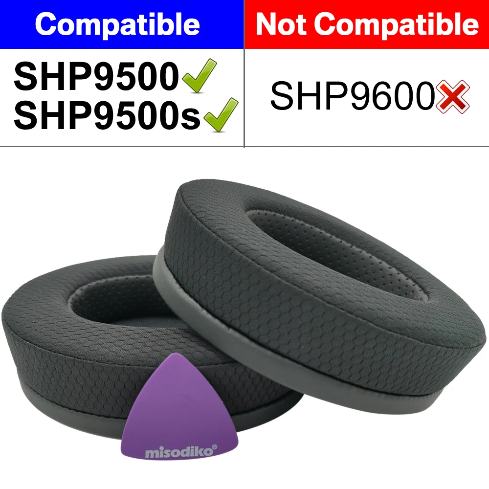 

misodiko Upgraded Ear Pads Cushions Replacement Earpads Compatible with Philips SHP9500 Over-Ear Headphones