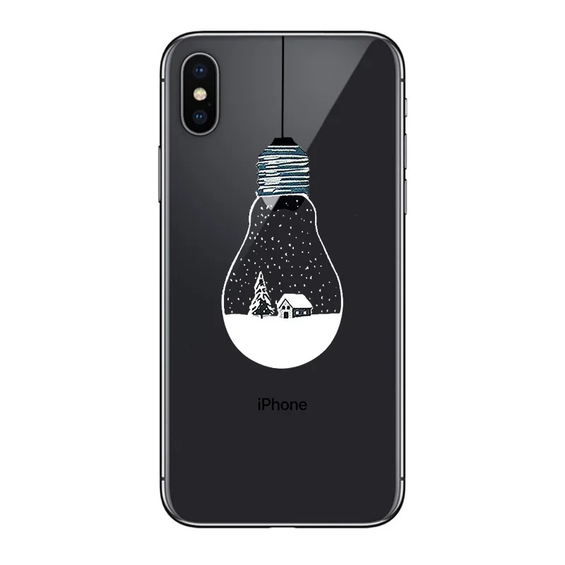 Christmas New Year Cover For iPhone 11 Max Pro XR 8 7 6 6S 5S Plus Cartoon Santa Claus Elk Phone Case For iPhone 11Pro X XS Max