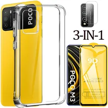 Case+camera+Glass for pocophone f3 Silicone Cases poco x3 xiaomi poco f2pro Phone Cover pocofone x3 m3 nfc pro poco x3pro Case