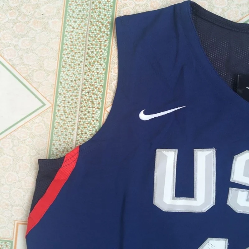 

12 Cousins Blue Jerseys 7 Lowry 11 Thompson 14 Green 15 Anthony 5 Durant White Basketball College Jersey