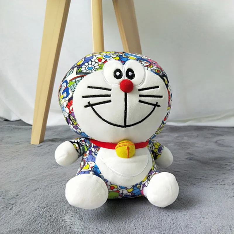 Uniqlo Murakami doraemon кукла красочная jingo кошка плюшевая игрушка супер мягкая синяя Толстая кукла подарок 8 дюймов