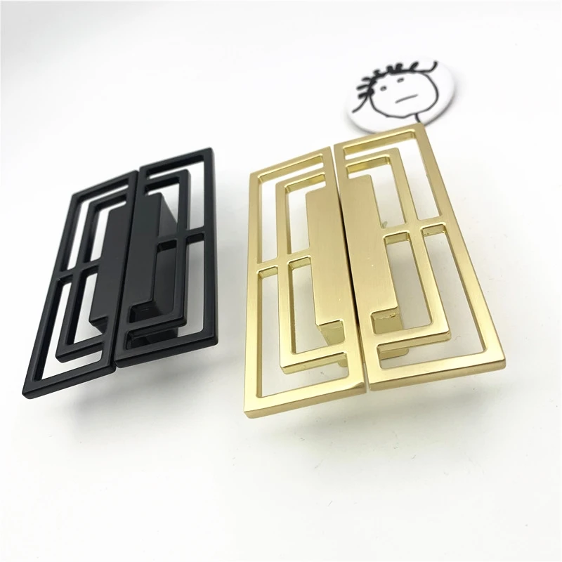 Ручка для шкафа LCH Древний китайский стиль цинковый сплав черно-золотой |