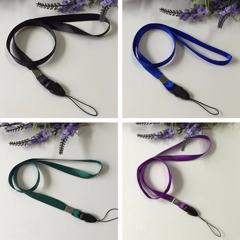 10 шт. случайный цвет ремешки шейный ремешок для ID пропуска карты значок