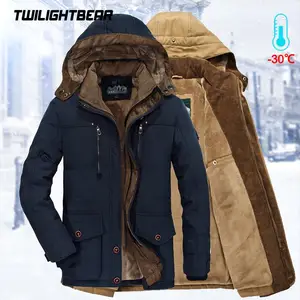 Зимняя куртка, Мужская парка, негабаритная утепленная мужская куртка, Высококачественная флисовая Повседневная стеганая куртка, Мужская одежда, верхняя одежда Bf029