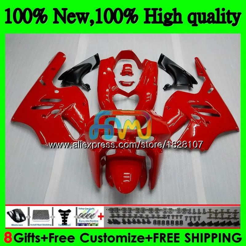 

Body For KAWASAKI ZX900 900 CC ZX 900 9 R 19BS.11 9R 900CC Gloss red ZX-9R ZX9R 94 95 96 97 1994 1995 1996 1997 Fairings kit hot