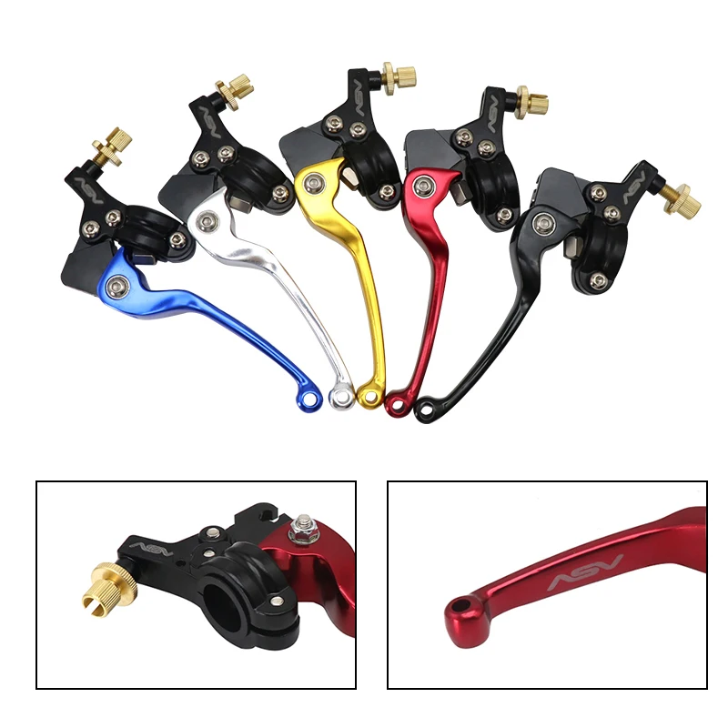 

SCL MOTOS 1Pc 22mm Motorcycle CNC Aluminum Alloy ASV Clutch Lever Handlebar Lever For Motocross Dirt Pit Bike
