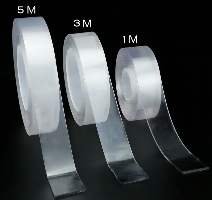 

Transparent non-marking nano tape acrylic double-sided adhesive washable repeat double-sided adhesive