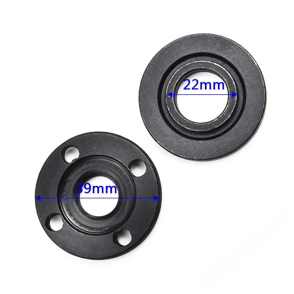 

2pcs M14 Thread Angle Grinder Inner Outer Flange Nut Set Tools Metal Replacement for 14mm Spindle Thread Power Tool