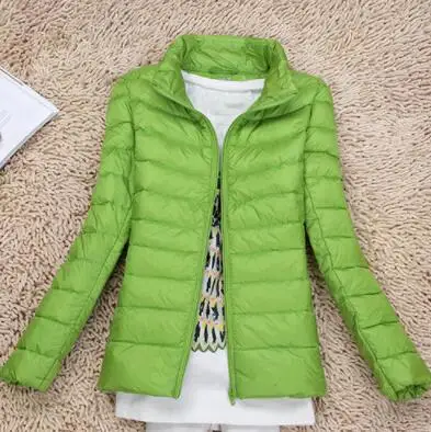 Invierno mujer ultraligero Delgado abajo chaqueta Banco pato chaquetas con capucha manga larga abrigo calido Parka mujer|Женские