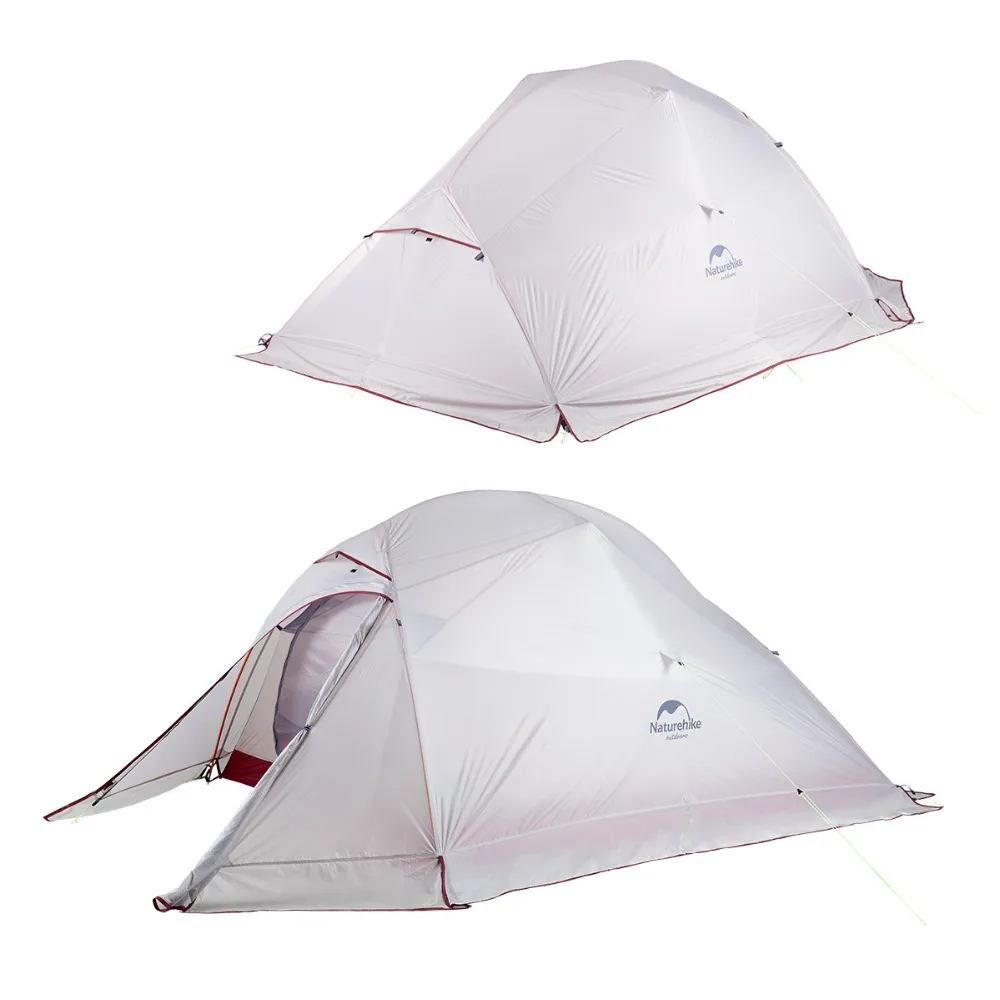 Kaufen Naturehike VERBESSERTE 3 Person Wolke Up Zelt Doppel-schicht Camping Wandern Zelt Leichte