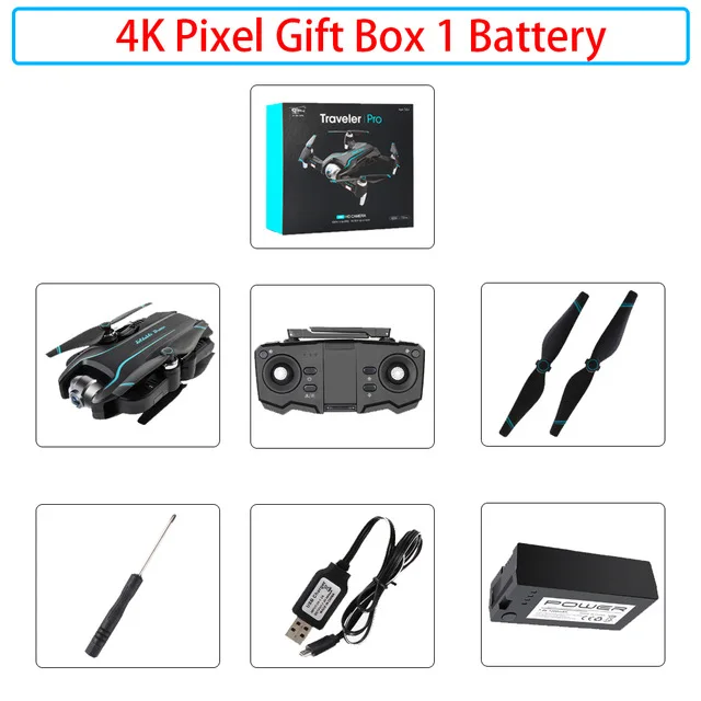 4k Дрон 4K камера HD 1080P wifi FPV Дрон для обслуживания высоты Квадрокоптер с фиксированной точкой объемный Радиоуправляемый вертолет Дрон камера квадрокоптер с камерой квадрокоптер квадракоптер квадрокоптер с камерой - Цвет: 4k