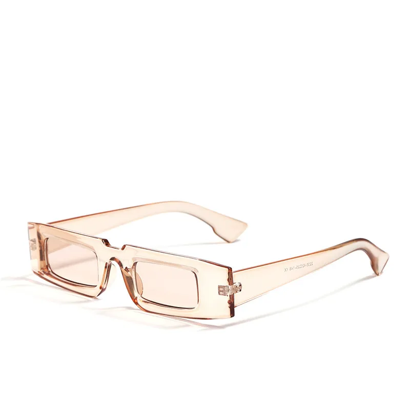 

Small Rectangular Women's Retro Brand Designer Glasses Square Sunglasses Vintage Dames lenses Sun Decorative 2021 colour
