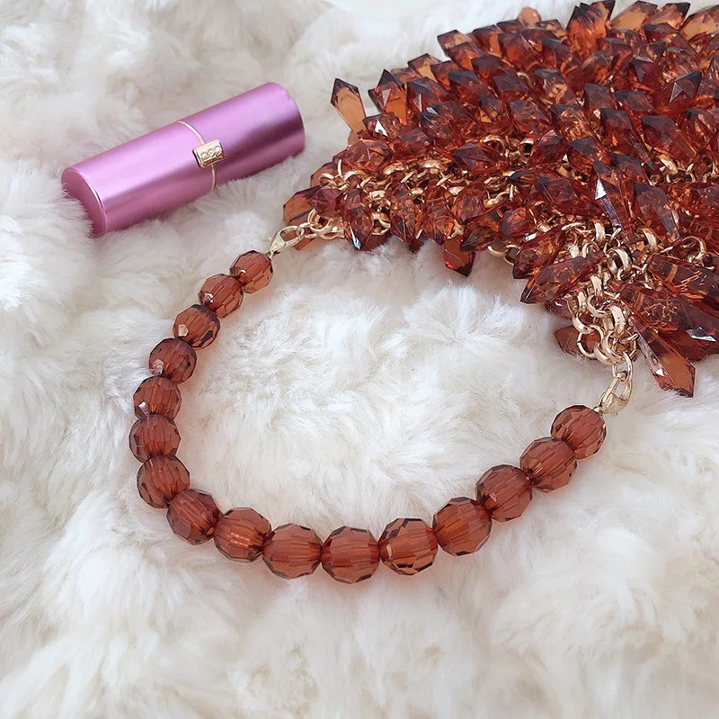 Женская летняя сумка мессенджер ручной работы с бусинами и кристаллами|Сумки