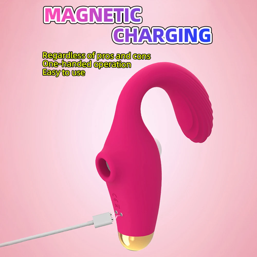 Мощный на присосках для клитора вакуумный вибратор сосание сосков язык